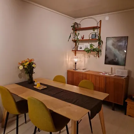 Apartament Balkong Med Utsikt Og Gratis Parkering I Garasje